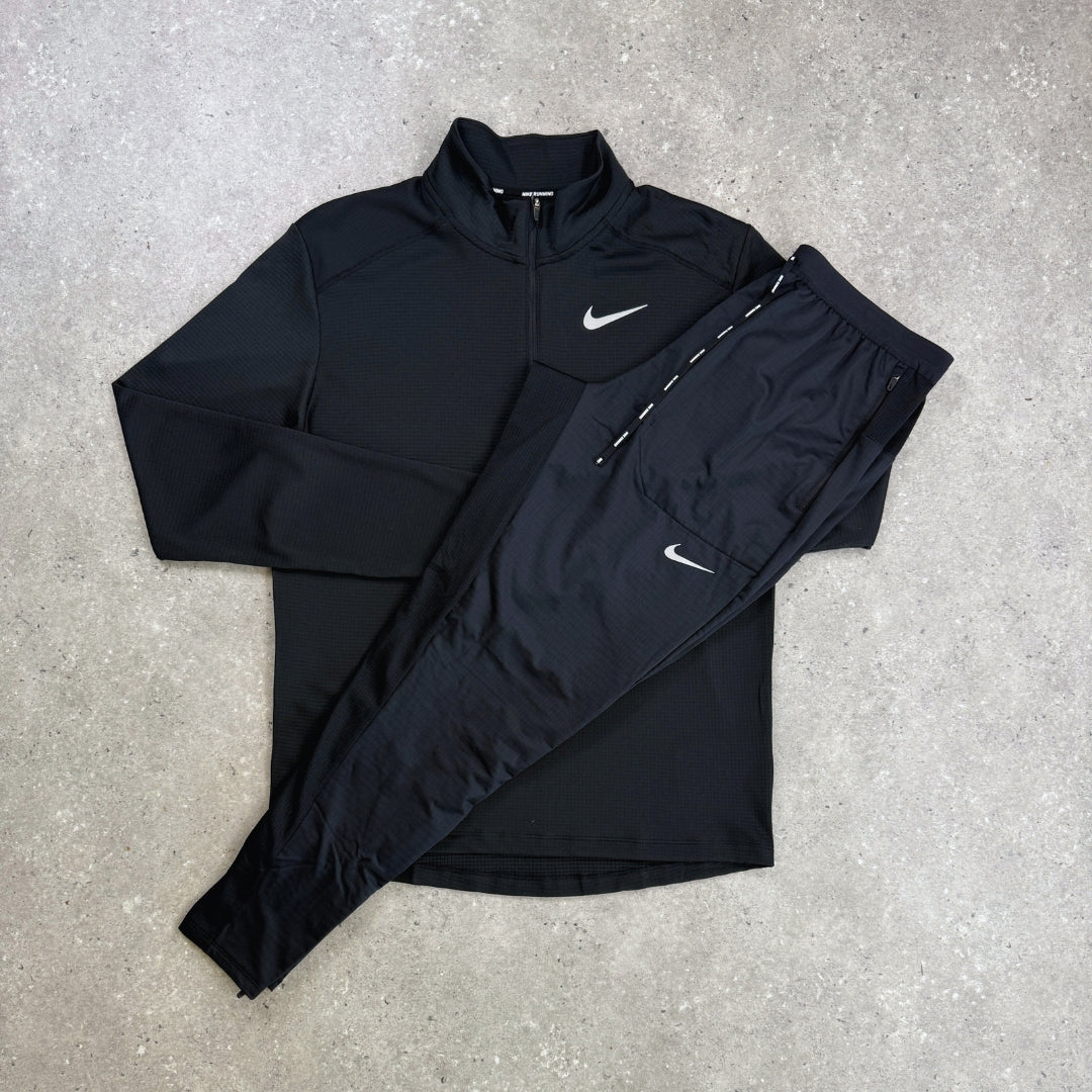 Nike 1/4 Zip Set | Black Pacer & Black Phenom Bottom