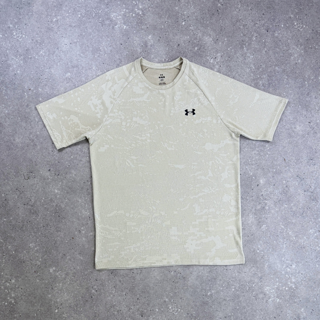 UA Velocity Jacquard Tee- Sand