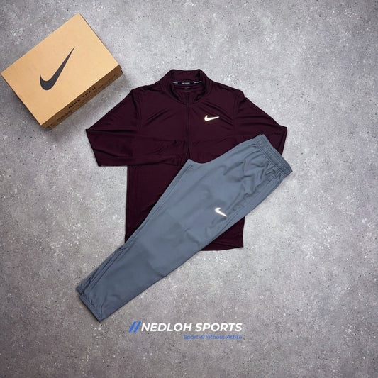 Nike Set | Midnight Maroon Pacer & Grey Challenger Bottoms