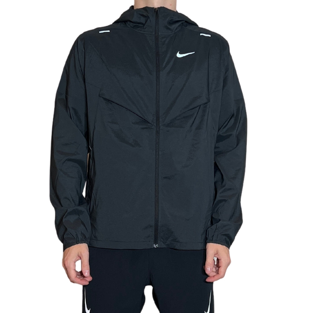 Nike triple hot sale black windbreaker