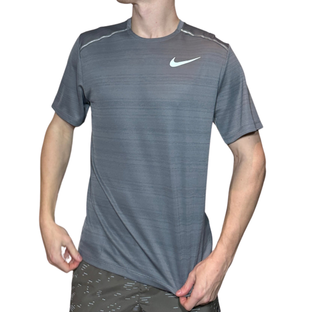 Nike Miler Short Sleeve - Smoke Grey