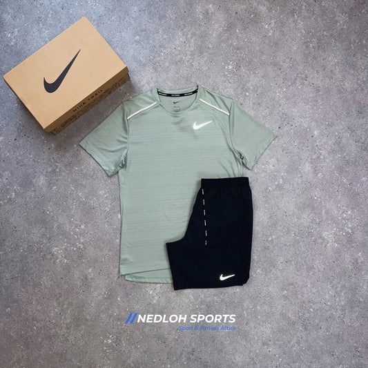 Nike Miler Set | Jade Horzon Miler & Black Flex Stride 7in Shorts