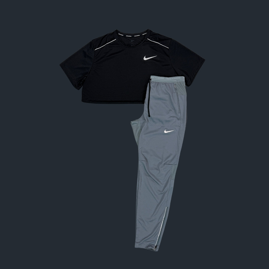 Nike Set | Black Miler & Grey Phenom Bottom