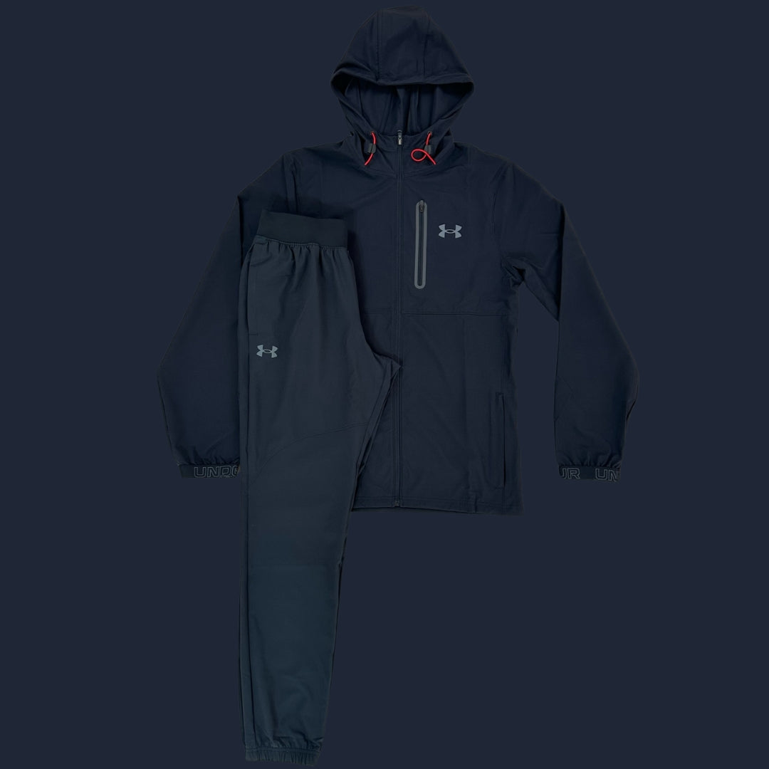 Under Armour Black Tracksuit | Woven Jacket and Woven Pants