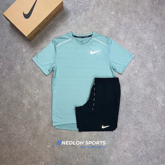 Nike Miler Set | Mineral Teal Miler & Black Flex Stride 7in Shorts