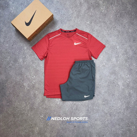 Nike Miler Set | Adobe Miler & Grey Challenger 7in Shorts