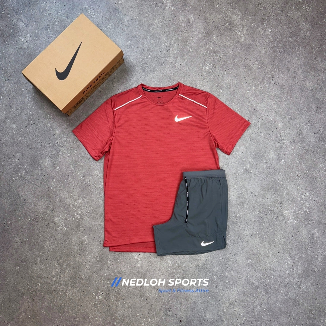 Nike Miler Set | Adobe Miler & Grey Flex Stride 7in Shorts