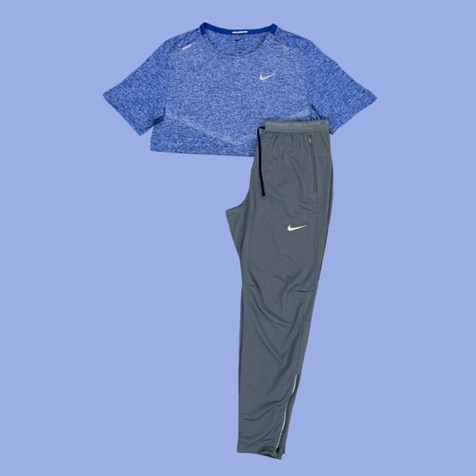 Nike Set | Rise 365 Game Royal/Blue & Grey Phenom Bottom