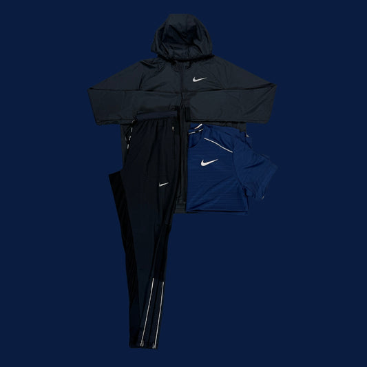 Nike Set | Essential Jacket, Black Phenom Trouser & Navy Miler