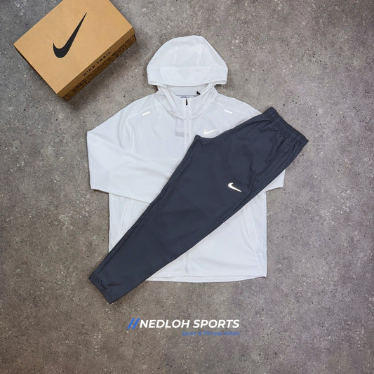 Nike Jacket Set | White UV Jacket & Grey Challenger Trouser