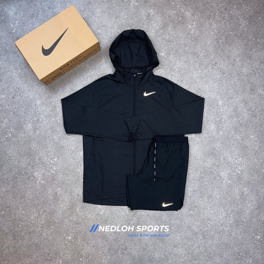 Nike Set | Black Essential Jacket & Black Flex Stride 7in Shorts