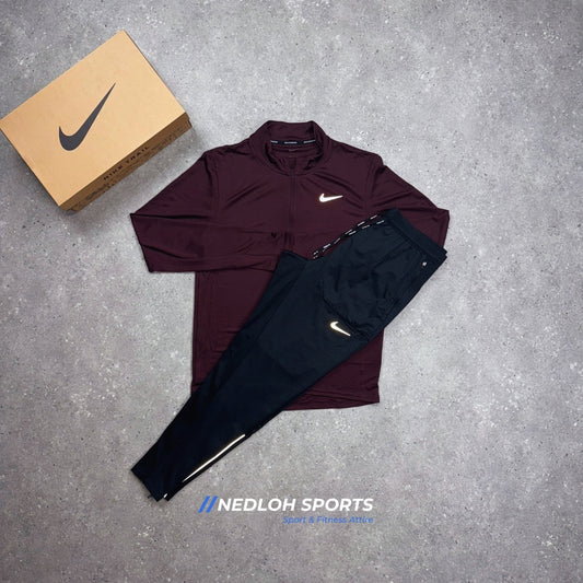 Nike Set | Midnight Maroon Pacer & Black Phenom Bottoms