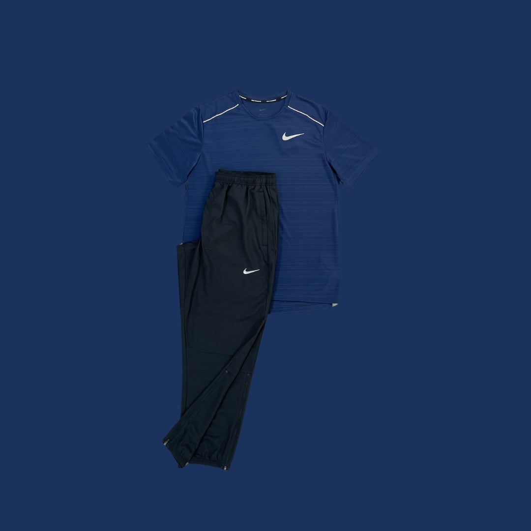 Nike Set- Navy Miler and Black Essential Woven Trouser