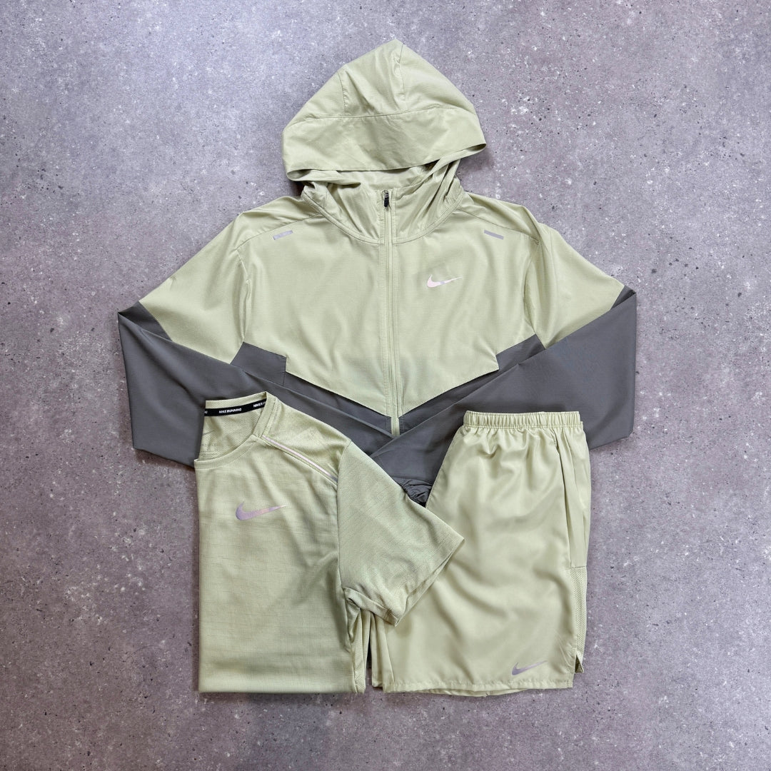 Nike Tri Set | Olive Jacket, Miler and Short