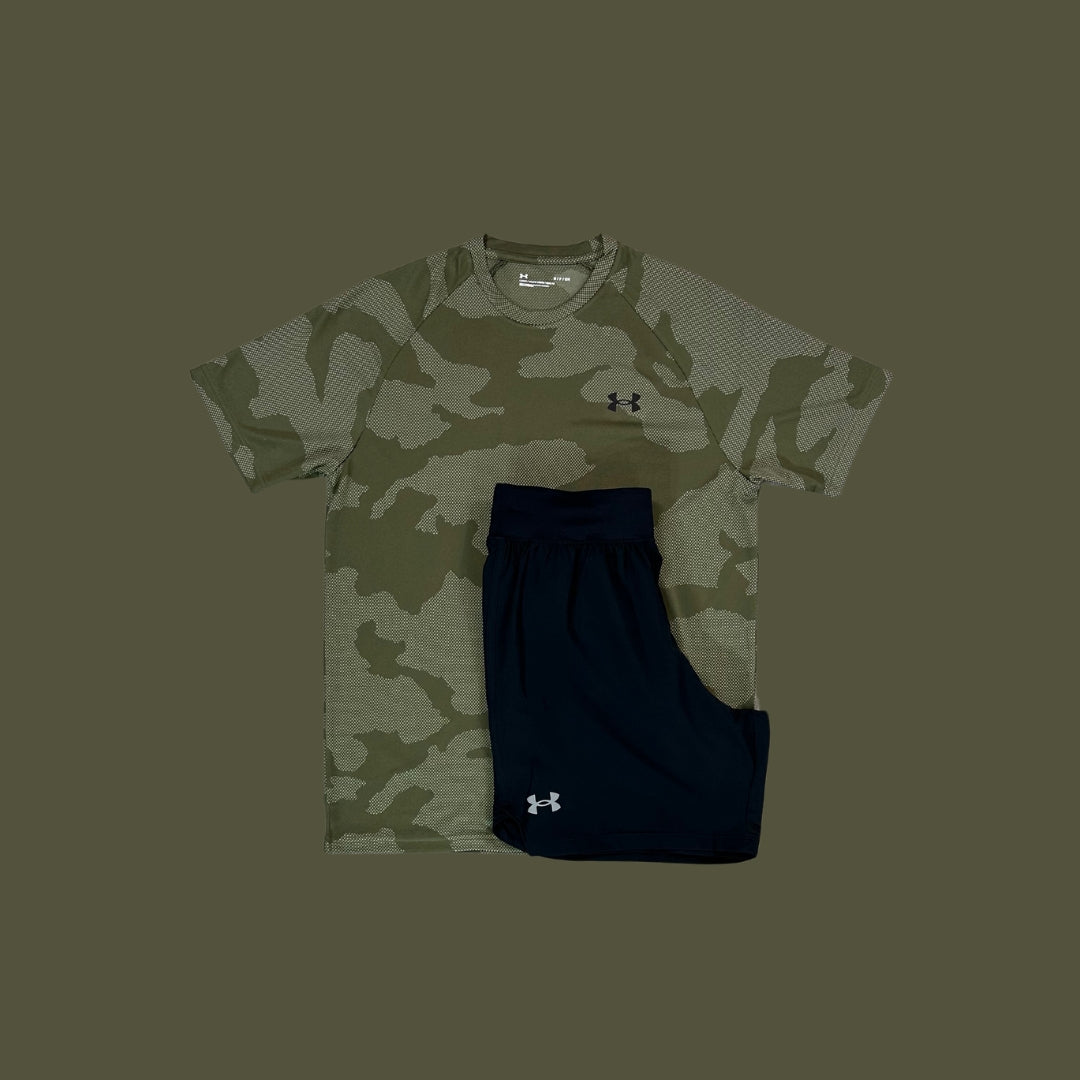 UA Camo Set | Camo Jacquard Tee & Shorts