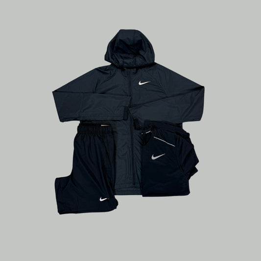 Nike Set | Essential Jacket, Black Challenger & Black Miler