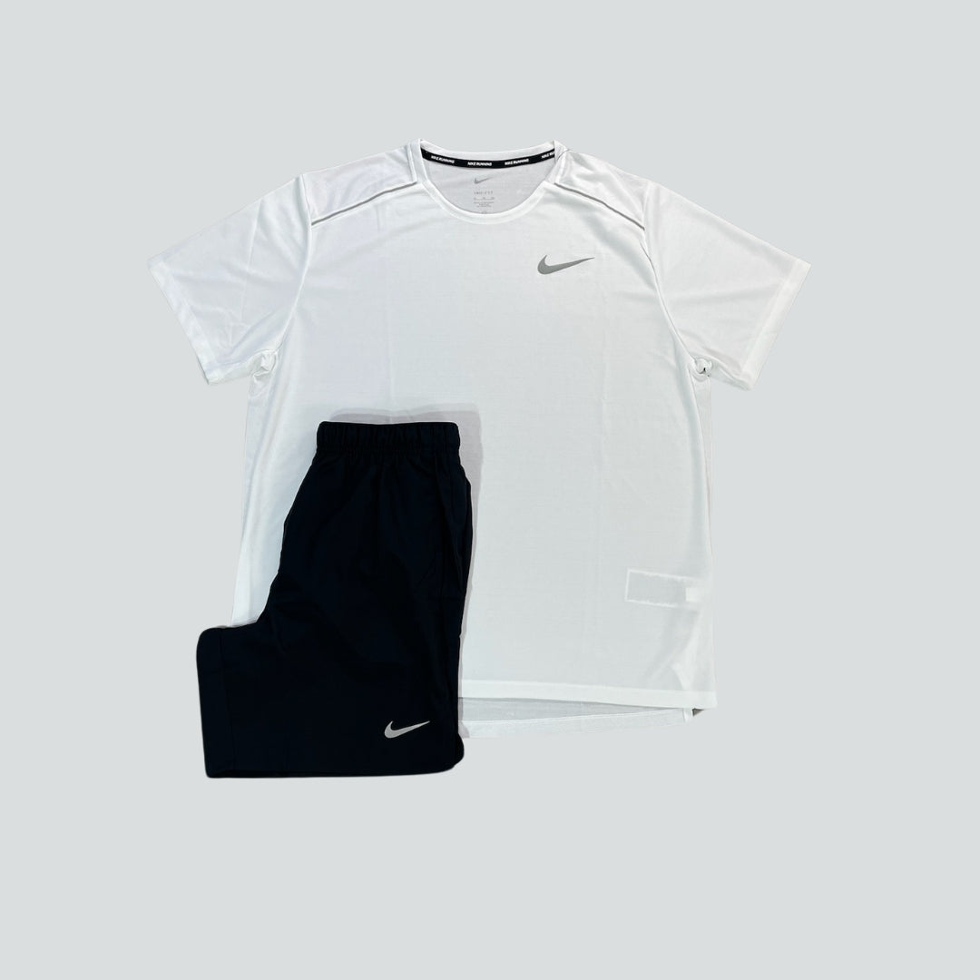 Nike Set- White Miler and Black Challenger 7in