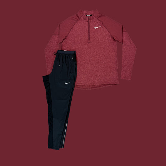 Nike Set |  Maroon 1/4 Zip & Phenom Bottoms