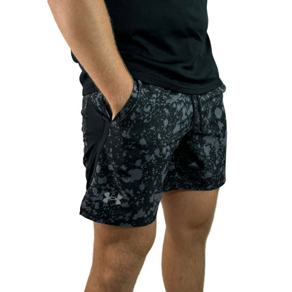 UA SpeedPocket 7in Shorts - Black/Grey