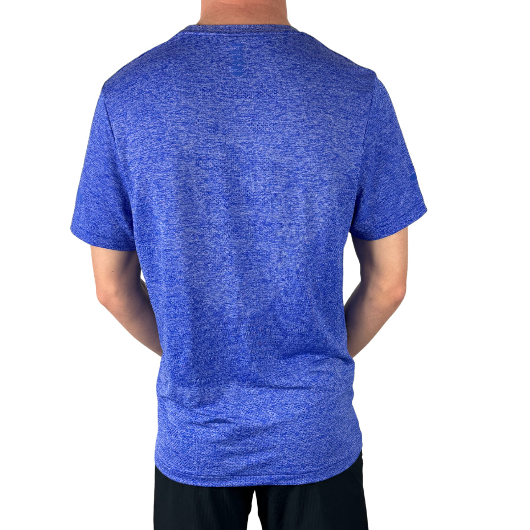 UA Seamless Grid Tee- Blue