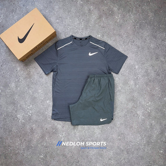 Nike Miler Set | Grey Miler & Grey 7in Challenger Shorts