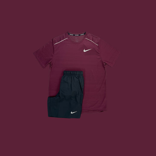 Nike Set- Midnight Maroon Miler and Black Challenger 7in