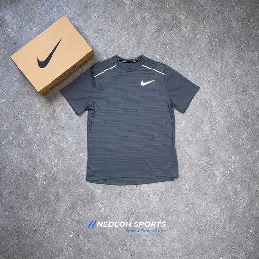 Nike Miler Short Sleeve - Smoke Grey