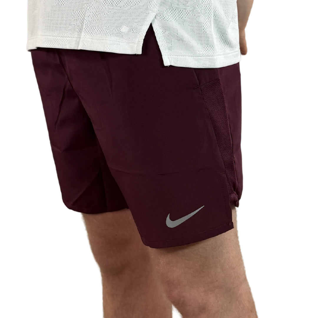 Nike Challenger Dri-Fit 7in Running Shorts - Maroon