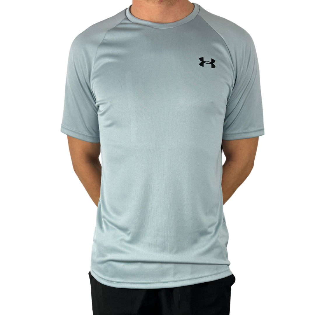 UA Velocity 2.0 Tee - Light Green/ Blue