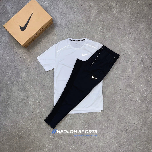 Nike Set | White Miler & Black Phenom Bottoms