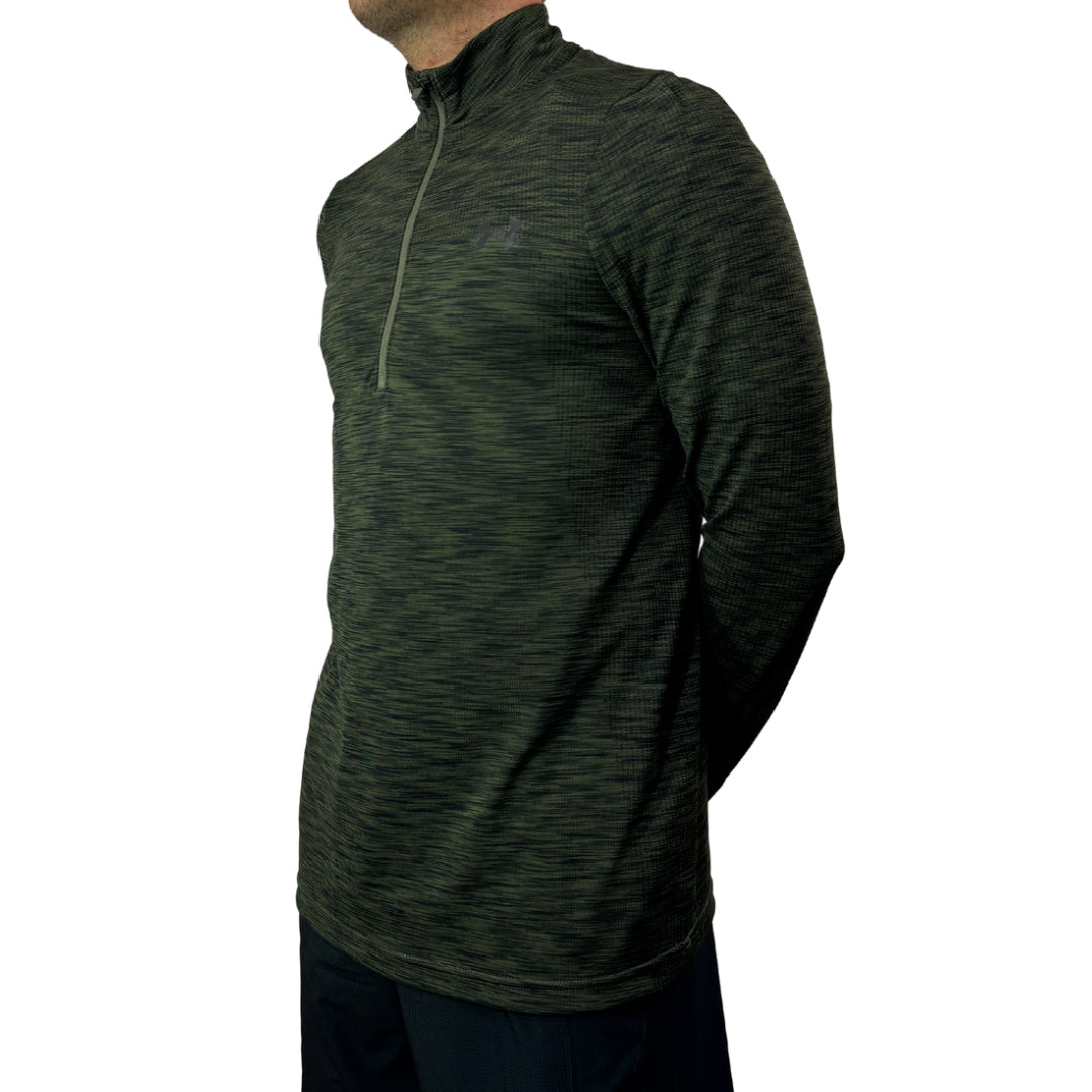 UA Seamless 1/2 Zip - Khaki Green