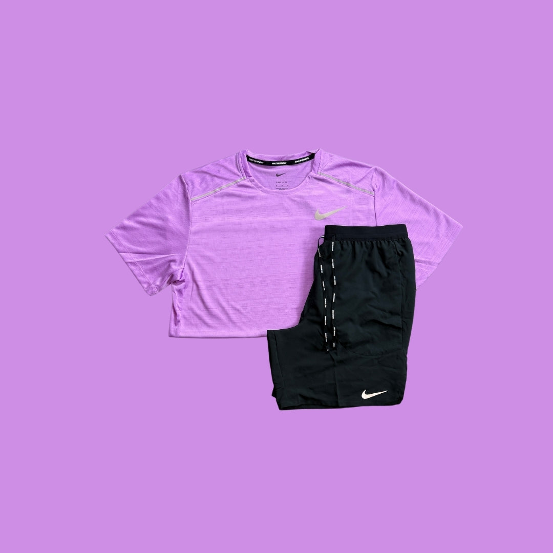 Nike Set | Rush Fuchsia Miler & Black Flex Strides 7in Shorts