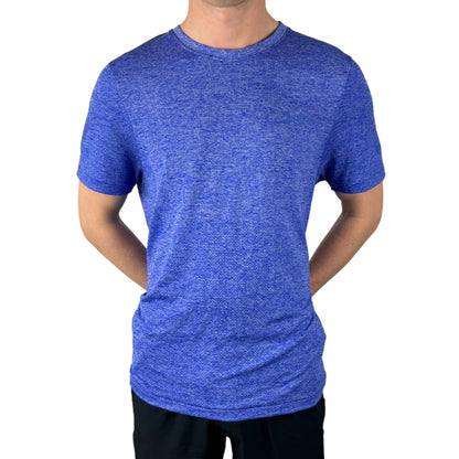 UA Seamless Grid Tee- Blue