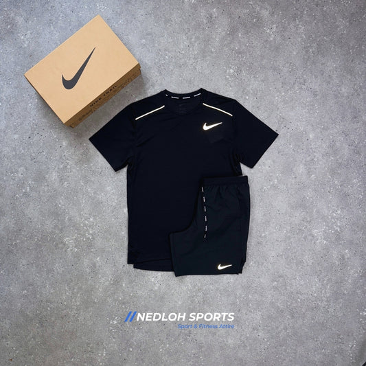 Nike Miler Set | Black Miler & Black Flex Strides 7in Shorts