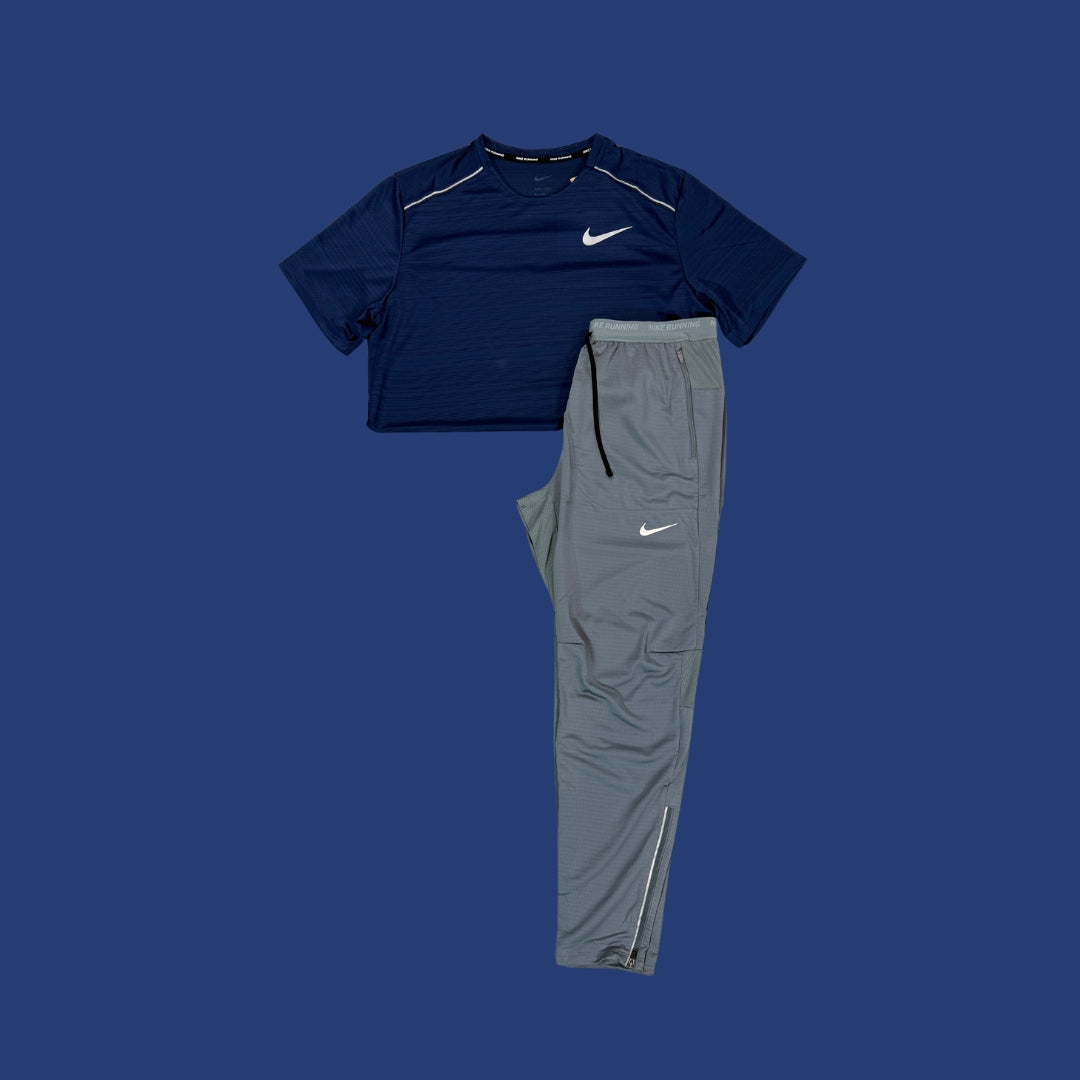 Nike Set | Navy Miler & Grey Phenom Bottom