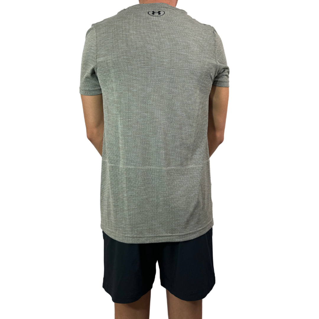 UA Seamless SS Tee - Grey/ Brown