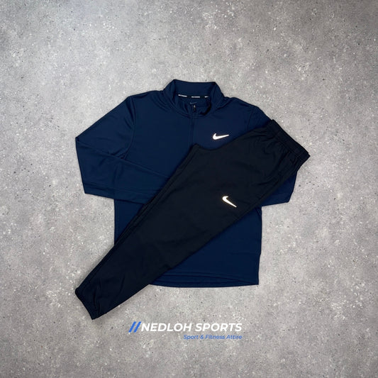 Nike Set | Navy Pacer 1/4 Zip & Black Challenger Trouser