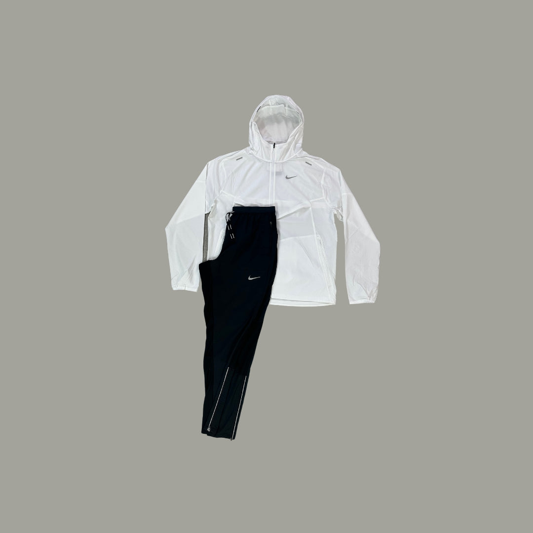 Nike Set | White Windrunner Jacket & Black Phenom Trouser