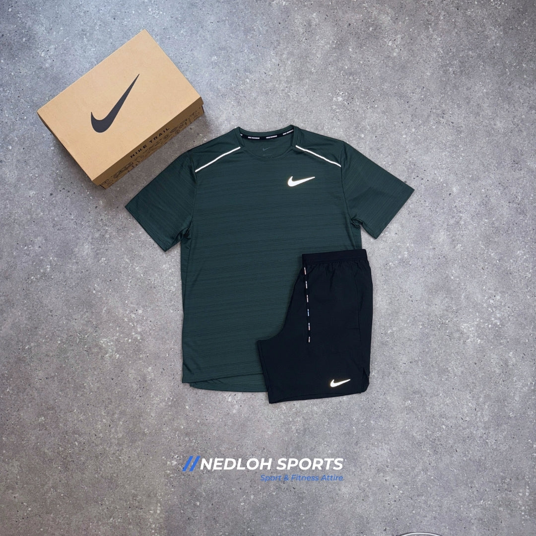 NIke Miler Set | Vintage Green Miler & Black Flex Strides 7in