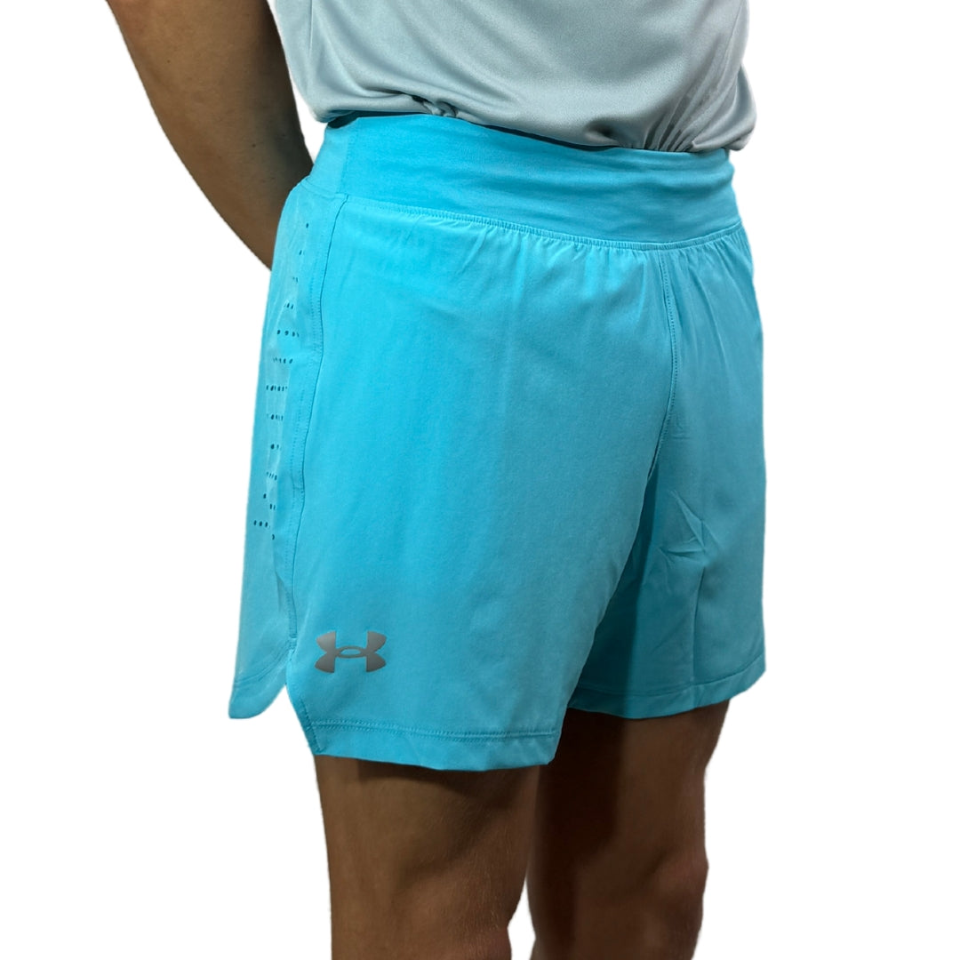 UA SpeedPocket 5in Shorts - Light Blue