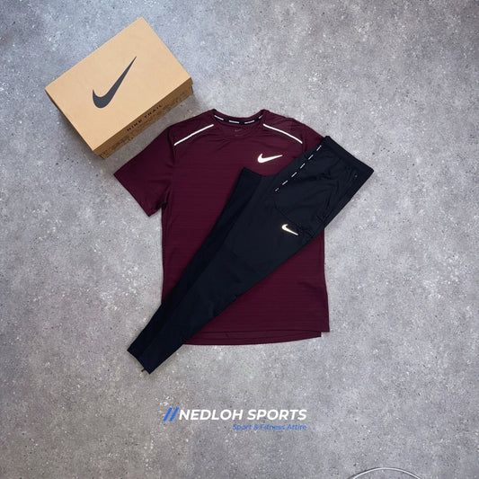 Nike Set | Midnight Maroon Miler & Black Phenom Bottoms