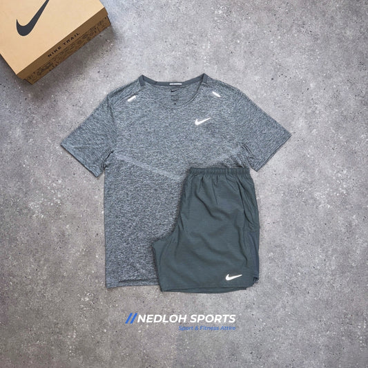 Nike Set | Iron Grey Rise 365 & Grey Challenger 7in Shorts