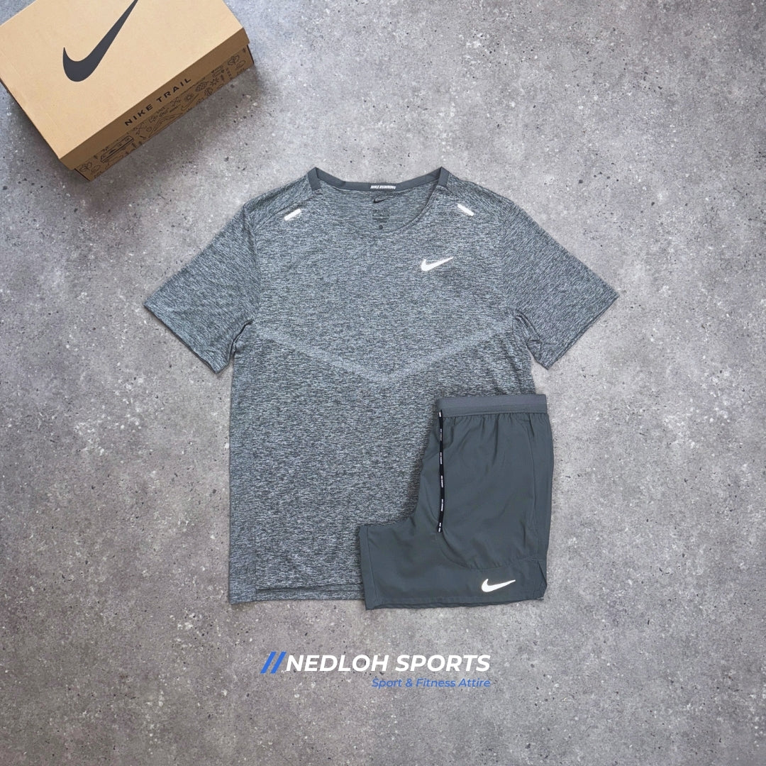 Nike Set | Iron Grey Rise 365 & Grey Challenger 7in Shorts