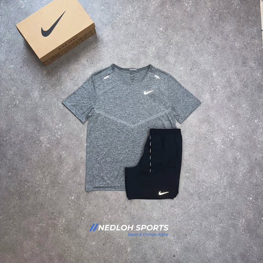 Nike Set | Iron Grey Rise 365 & Black Flex Stride 7in Shorts