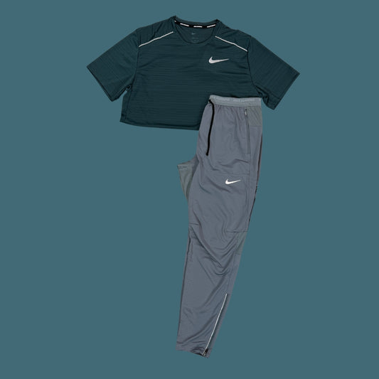 Nike Set | Deep Jungle Miler & Grey Phenom Bottom