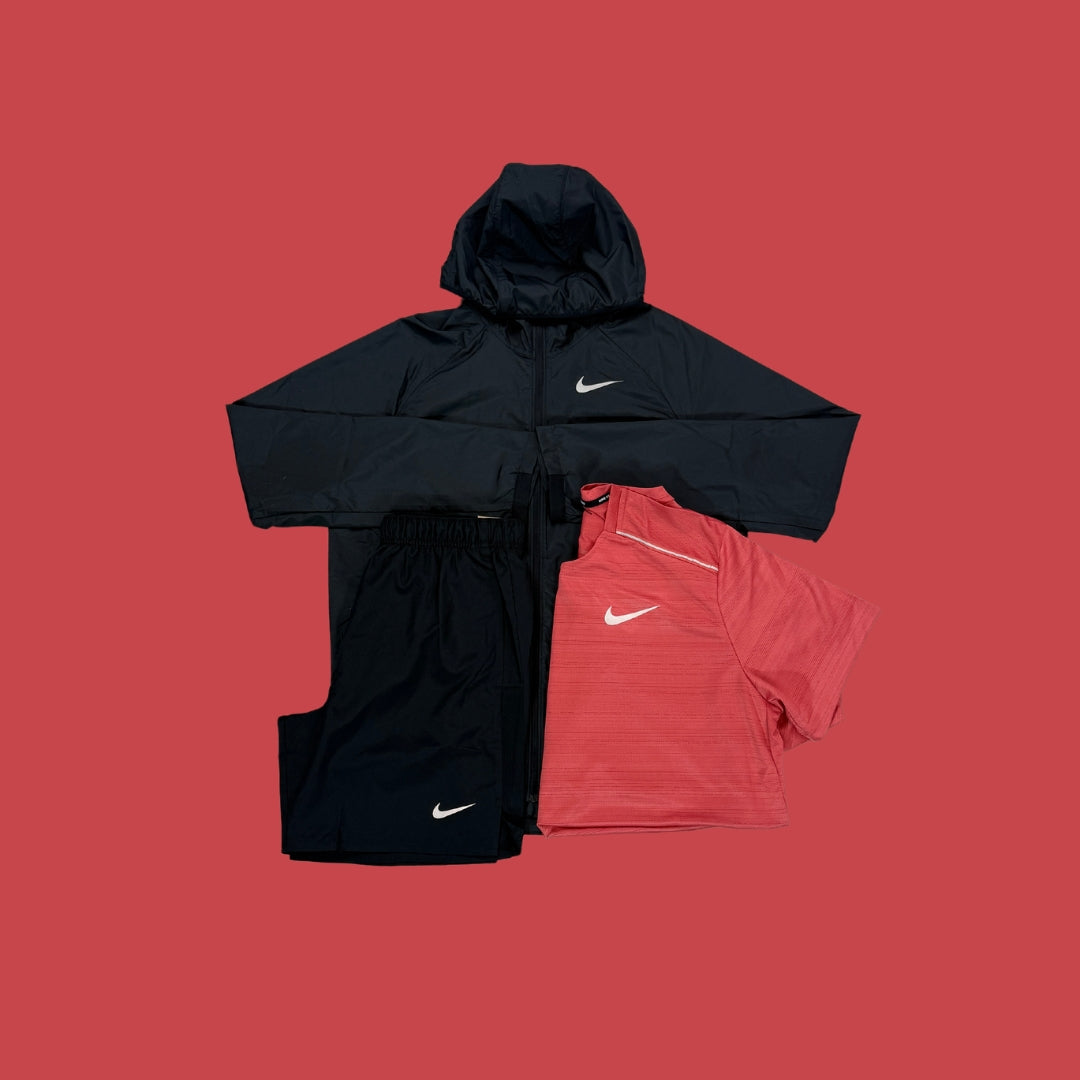 Nike Set | Essential Jacket, Black Challenger Shorts & Adobe Miler