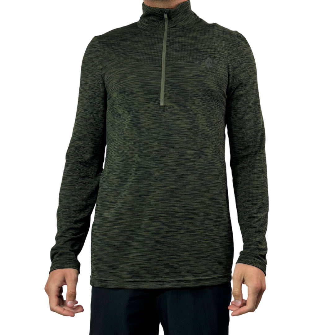 UA Seamless 1/2 Zip - Khaki Green