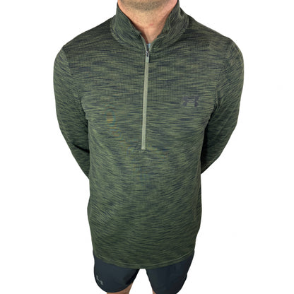 UA Seamless 1/2 Zip - Khaki Green