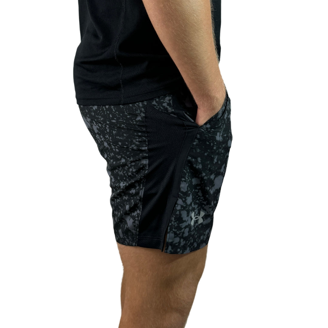 UA SpeedPocket 7in Shorts - Black/Grey