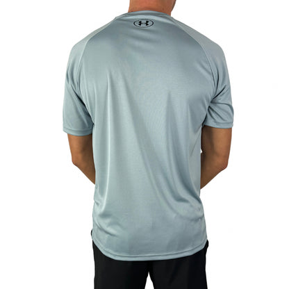 UA Velocity 2.0 Tee - Light Green/ Blue